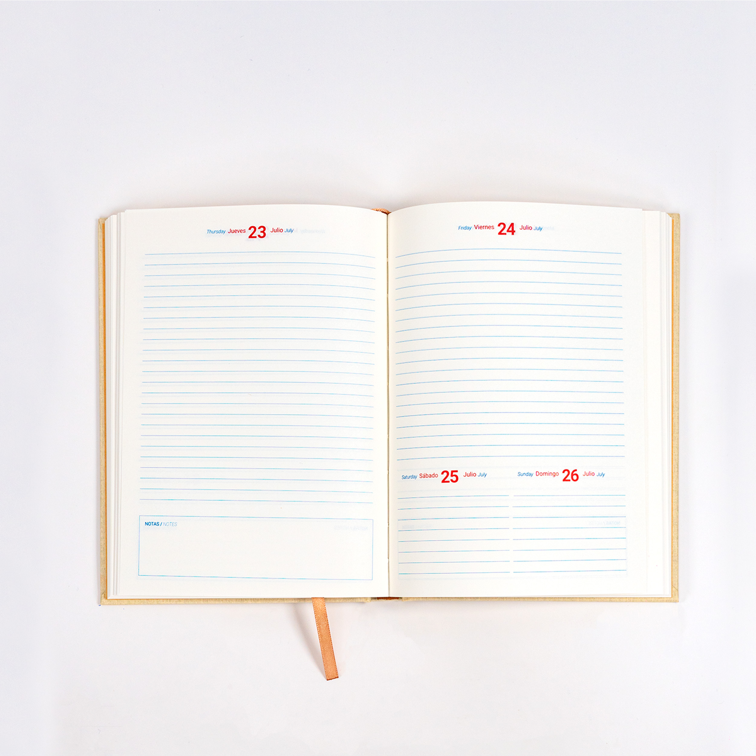 Agenda Clásica India Beige